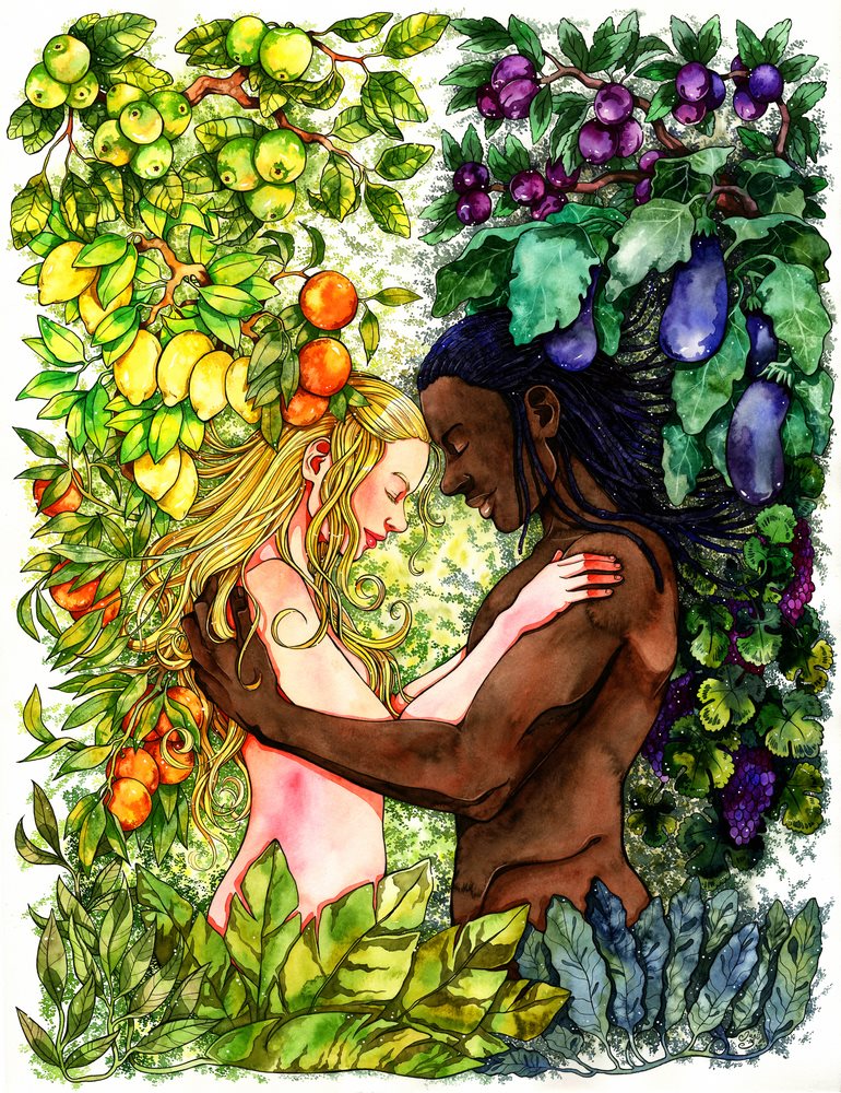 Original Painting - Adam & Eve